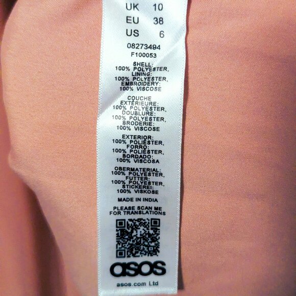 ASOS Maternity embroidered Pink Midi Dress - Picture 9 of 10